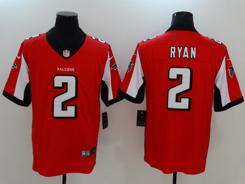 Men's Atlanta Falcons Matt Ryan #2 Red Jersey